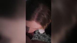 Trans babe gets face fucked and a facial