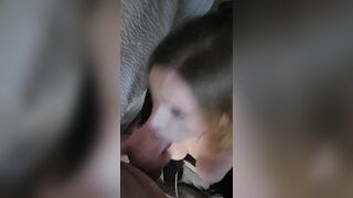 Trans babe gets face fucked and a facial