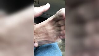 Tasty toes and big sore bunion feet