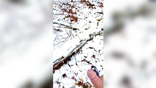 Masturbating in the Freezing Snow