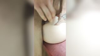 Ftm trying to fuck a sex doll toy