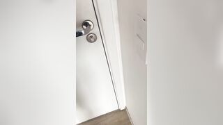 broker enters the open apartment and masturbates near the balcony