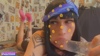 Cute Emo Tgirl Loves Sucking Cock ????