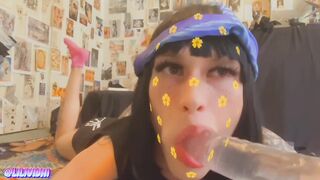 Cute Emo Tgirl Loves Sucking Cock ????