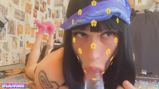 Cute Emo Tgirl Loves Sucking Cock ????