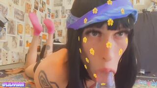 Cute Emo Tgirl Loves Sucking Cock ????