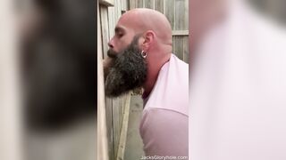 Ginger Farm Boy asked for Head at Outdoor Gloryhole