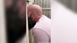 Ginger Farm Boy asked for Head at Outdoor Gloryhole