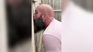 Ginger Farm Boy asked for Head at Outdoor Gloryhole