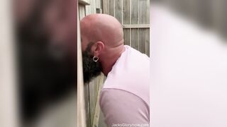 Ginger Farm Boy asked for Head at Outdoor Gloryhole