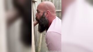 Ginger Farm Boy asked for Head at Outdoor Gloryhole