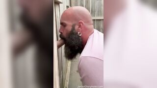 Ginger Farm Boy asked for Head at Outdoor Gloryhole