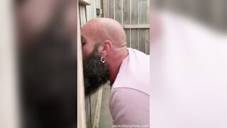 Ginger Farm Boy asked for Head at Outdoor Gloryhole