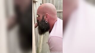 Ginger Farm Boy asked for Head at Outdoor Gloryhole