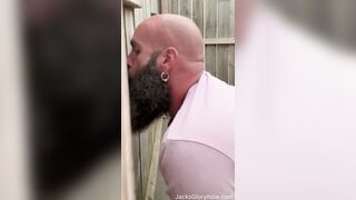 Ginger Farm Boy asked for Head at Outdoor Gloryhole