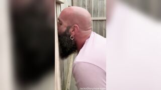 Ginger Farm Boy asked for Head at Outdoor Gloryhole