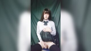 男の娘オナニー Japanese crossdresser teasing