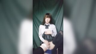 男の娘オナニー Japanese crossdresser teasing