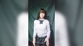 男の娘オナニー Japanese crossdresser teasing