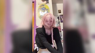 Astolfo sluts himself off to wall mounded dildo