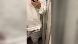 I took my dick out of my bikini in the airplane toilet