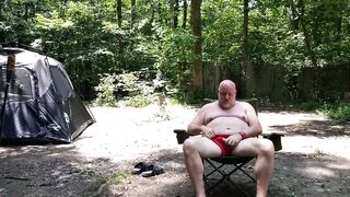 CAUGHT!! Bear jerking in the woods gets a surprise guest and things heat up fast!!