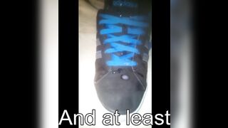 Spit and cum on Adidas Neo shoes