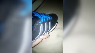 Spit and cum on Adidas Neo shoes