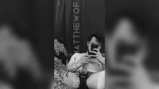 Lounging Mirror Cock Tease