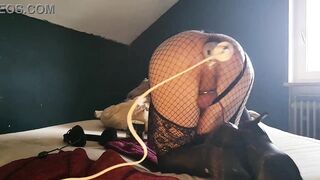 closet-femboy shoving hitachi up his ass #2