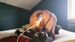 closet-femboy shoving hitachi up his ass #2