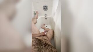 thick creamy load in shower