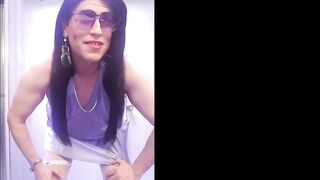 Lavender Satin Time Travel Outfit Video