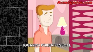 Gay cartoon the game of poker