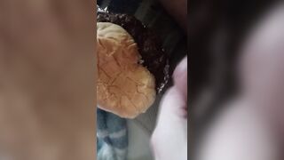 Sean cums on a burger