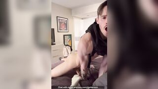 Sexy Twunk Dan Benson pounds his fleshlight