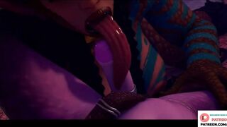 Hot Futanari Furry Girl Amazing Blowjob In Castle | Futa Furry Hentai 3d Animation 4k 60fps