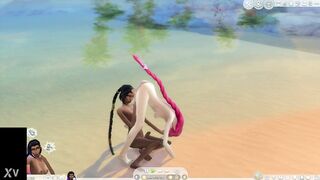 sims 4 futas shemales fun in the beach