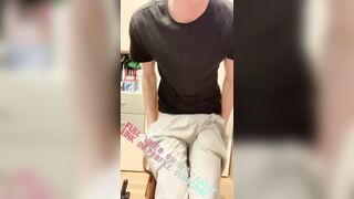 Cute twink anal play with dildo