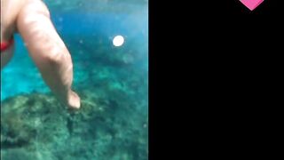 Huge Tits under Water