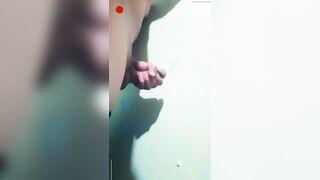 Guy caught on camera jerking off and cumshot the wall,huge cumshot???? Pov:, jakol