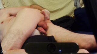 Fist training my boi pussy. hard cock says please give it to me