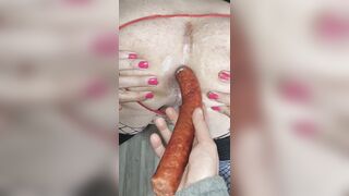 Bosnian sausage with injection of lube fuck crossdresserr