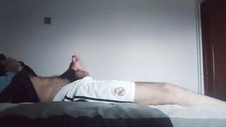 Adidasfun1 Wanking in Real Madrid football pants