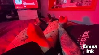 Trans girl sucks dick and gets her dick sucked - Full video on OF/EMMAINK13