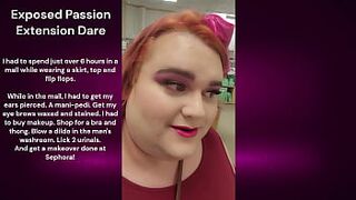 Full Day Sissification in Public Dare!