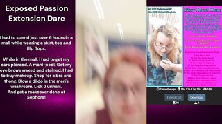 Full Day Sissification in Public Dare!