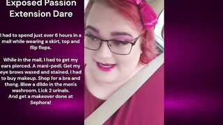 Full Day Sissification in Public Dare!