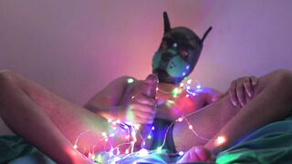 Huge Hot Horny Cumshot Festive Lights