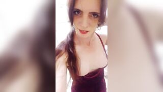 Horny tranny slut swallows gallons of cum